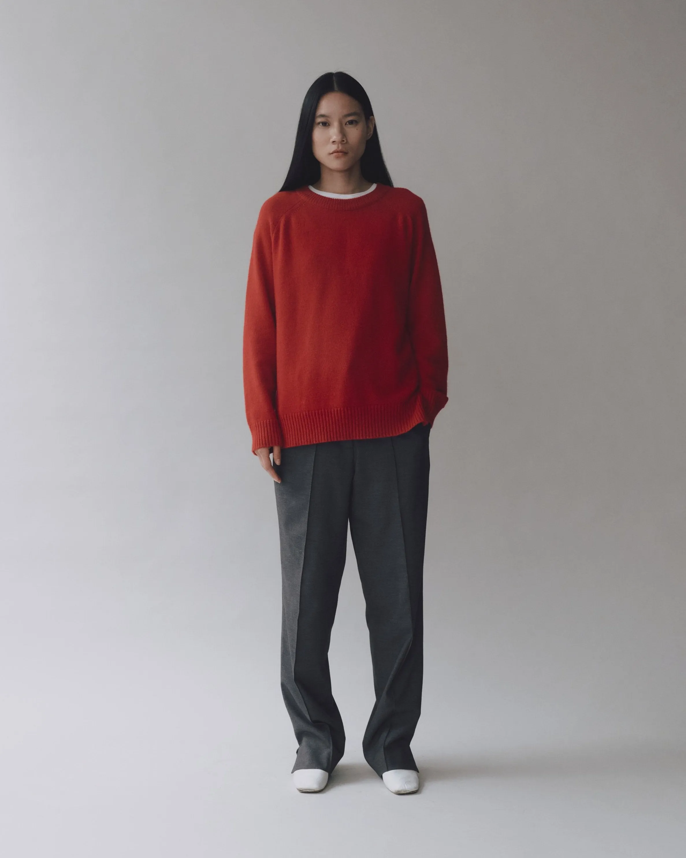 CASHMERE BLEND CREWNECK KNIT