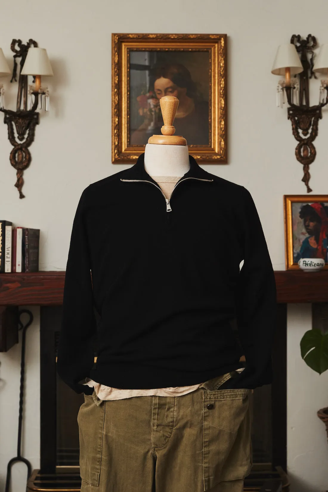 Cashmere Quarter Zip