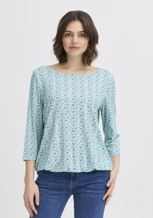 Casual Long Sleeve T-Shirt - Blue