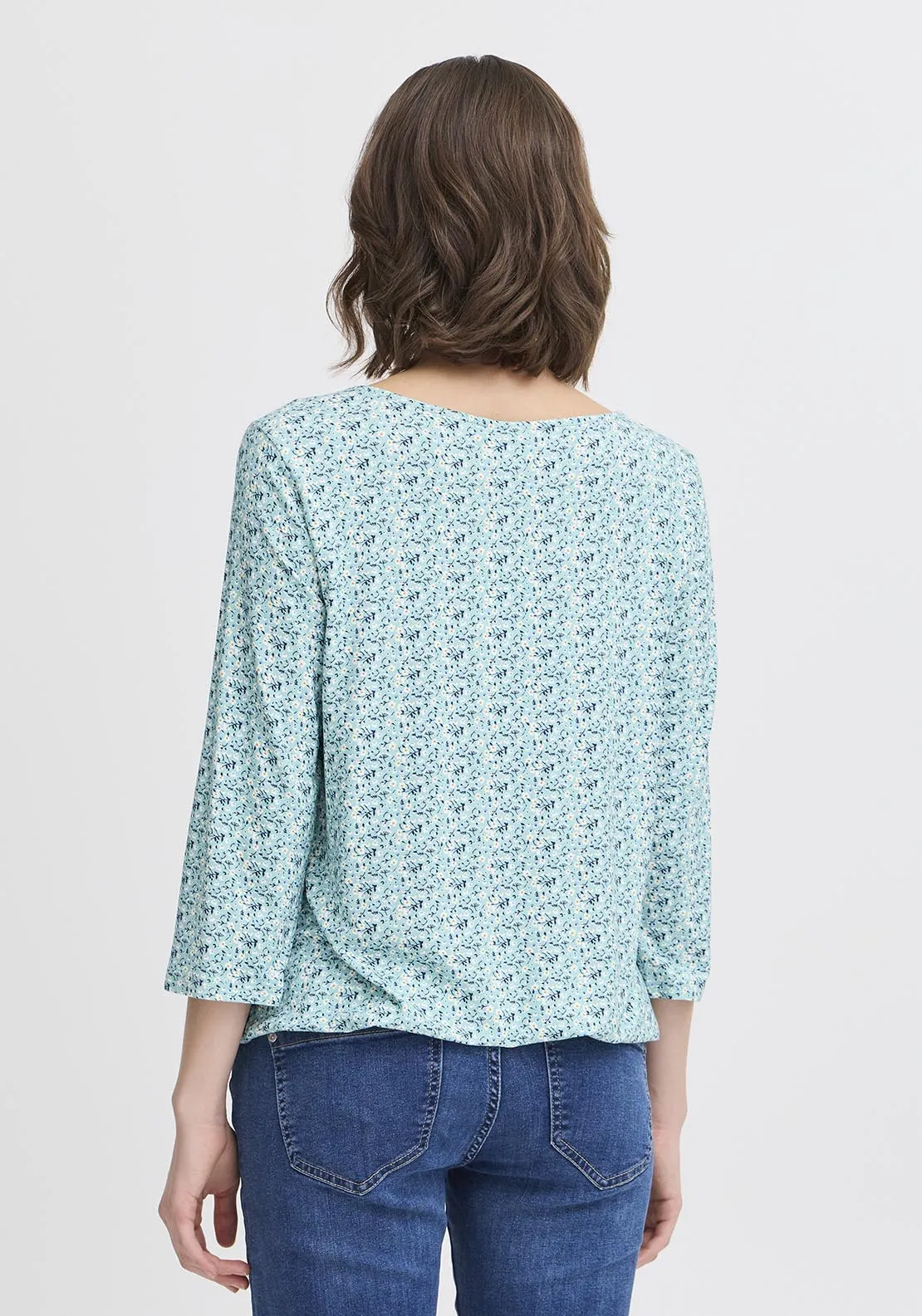 Casual Long Sleeve T-Shirt - Blue