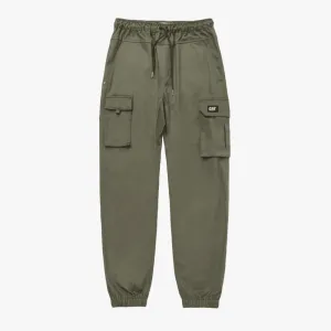 Cat Mens Utility Tie Waist Cargo Jogger Pants Dusty Olive