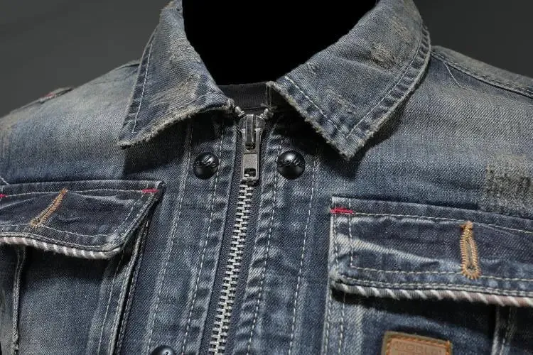 Cedric | Denim Jacket with Zipper