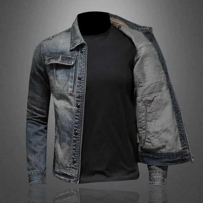 Cedric | Denim Jacket with Zipper