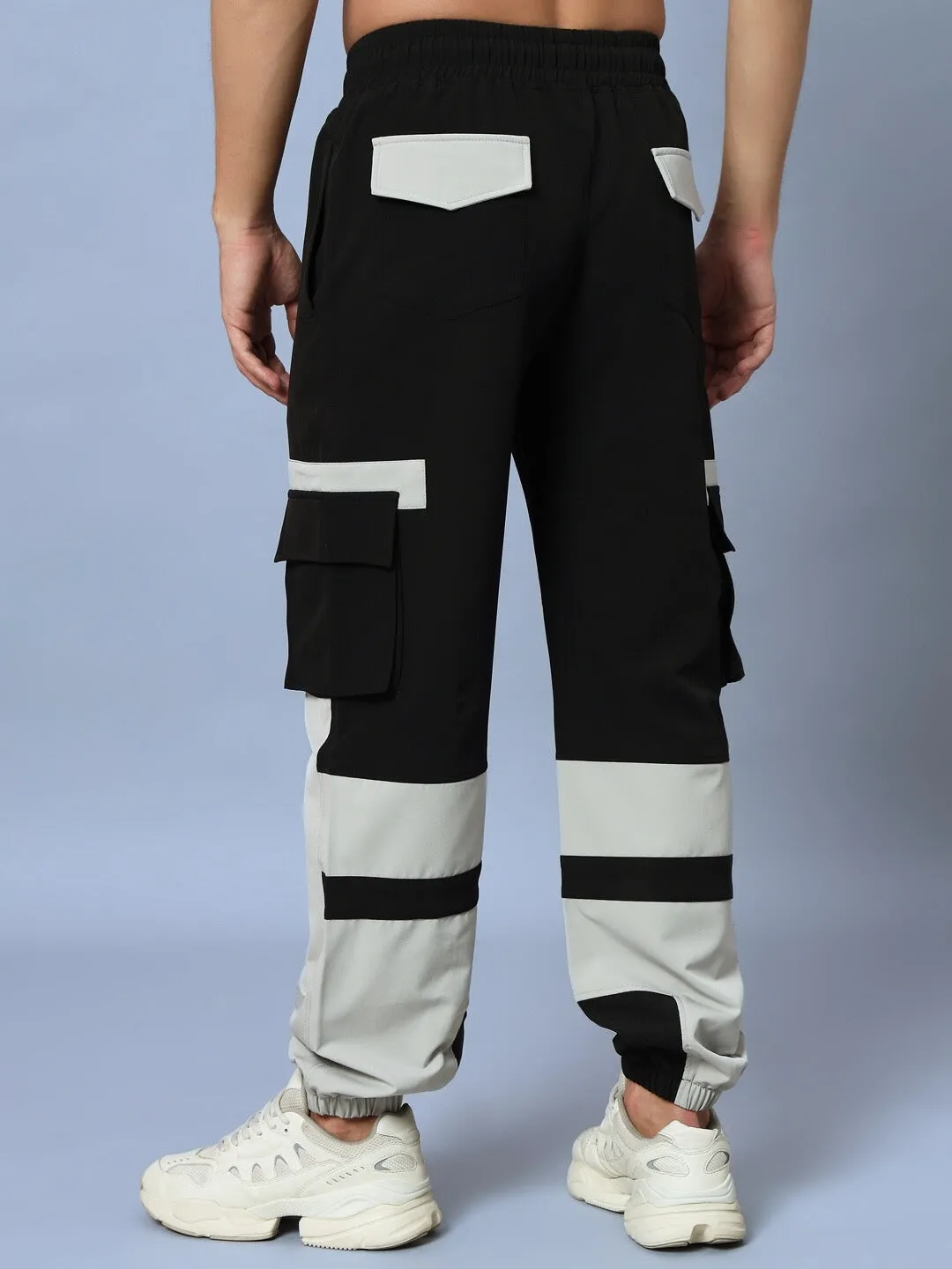 CHALET RELAXED FIT CARGO PANTS (BLACK GREY)