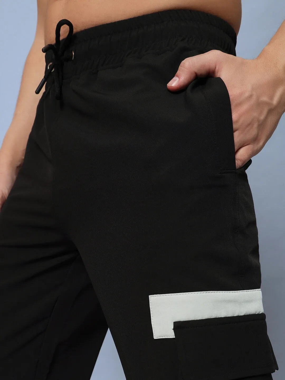 CHALET RELAXED FIT CARGO PANTS (BLACK GREY)