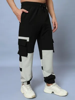 CHALET RELAXED FIT CARGO PANTS (BLACK GREY)