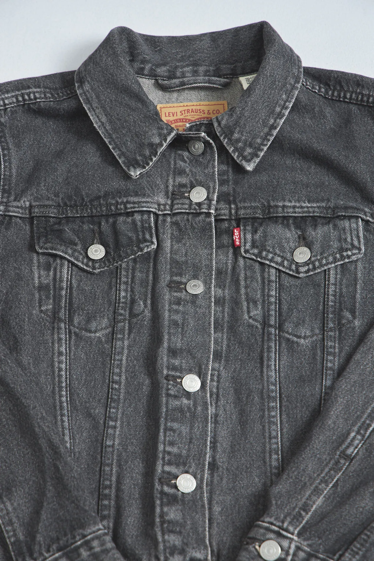 Chaqueta denim  gris levis talla Xl 766