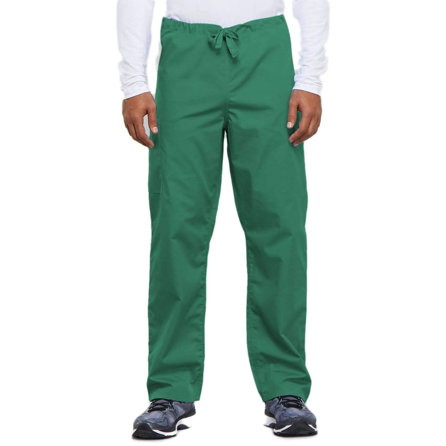 Cherokee Workwear 4100 Scrubs Pants Unisex Drawstring Cargo Surgical Green
