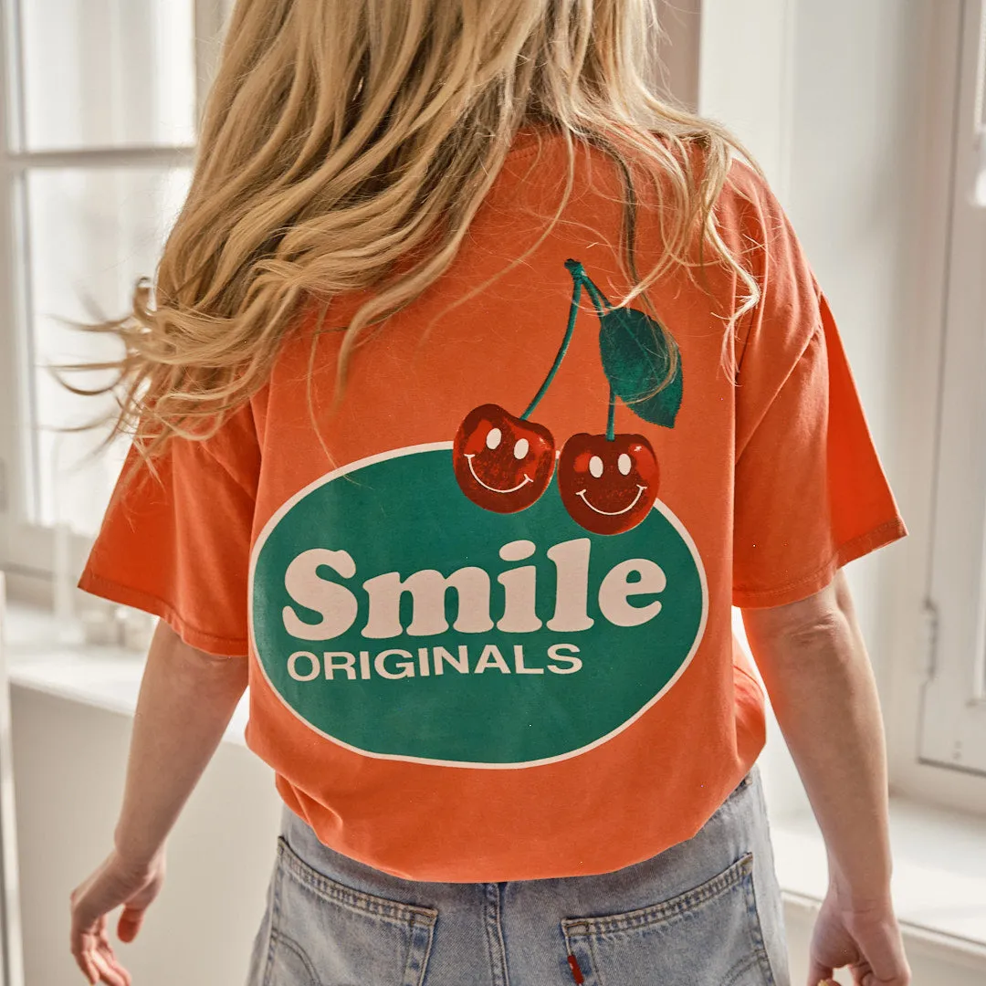 Cherry tee dark rust