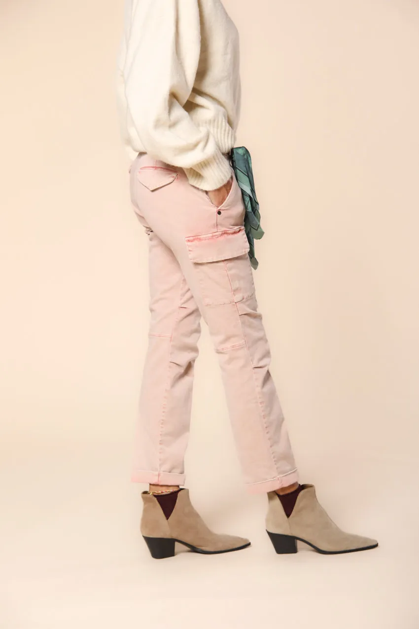 Chile City women's cargo pants in satin curvy fit