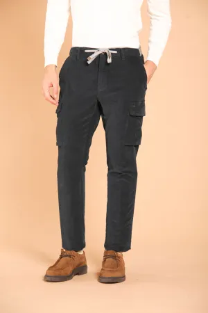Chile Golf men's cargo pants in in plush velvet-effect carrot fit