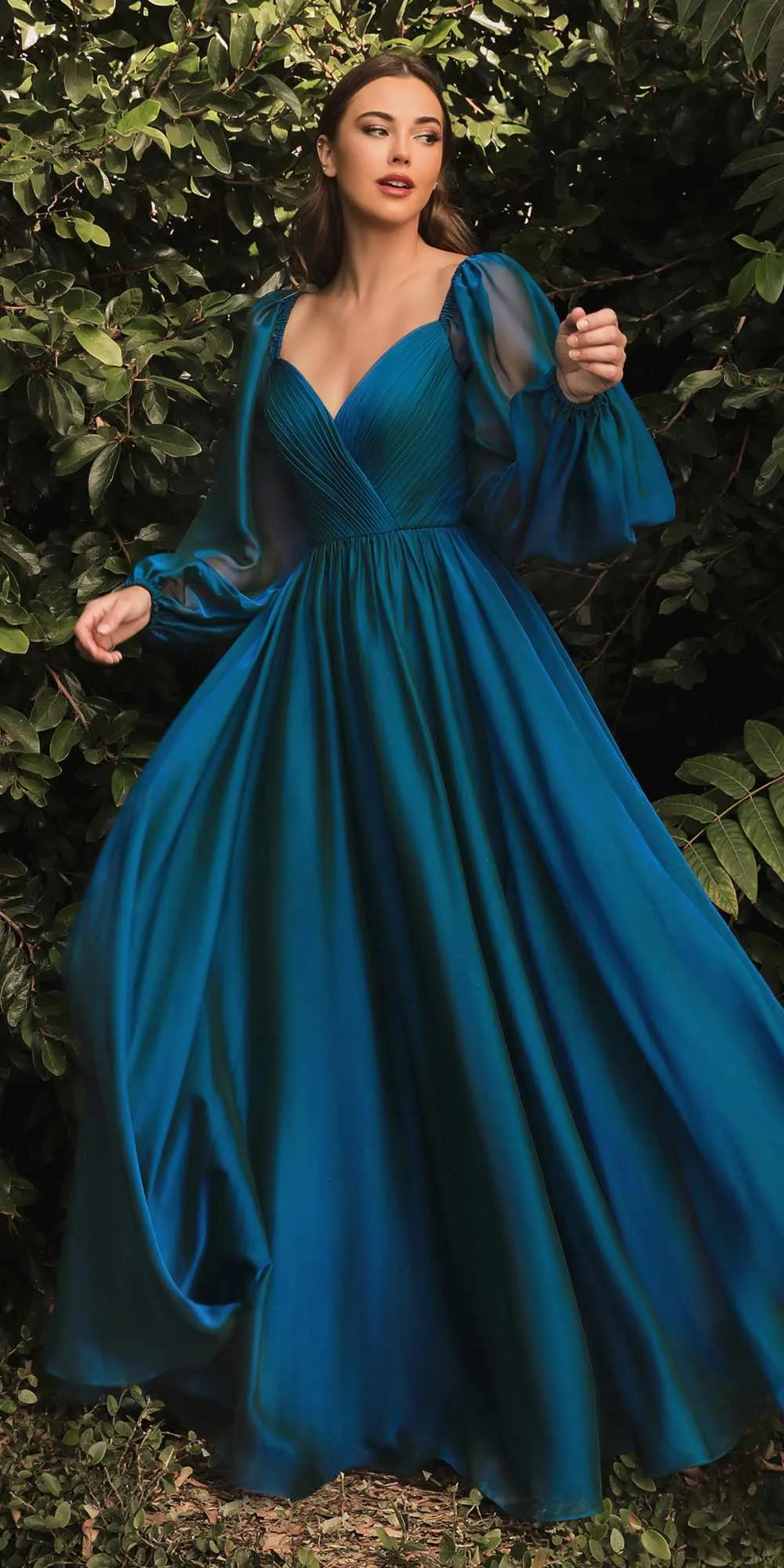Cinderella Divine CD243 Long Sleeve A-Line Dress