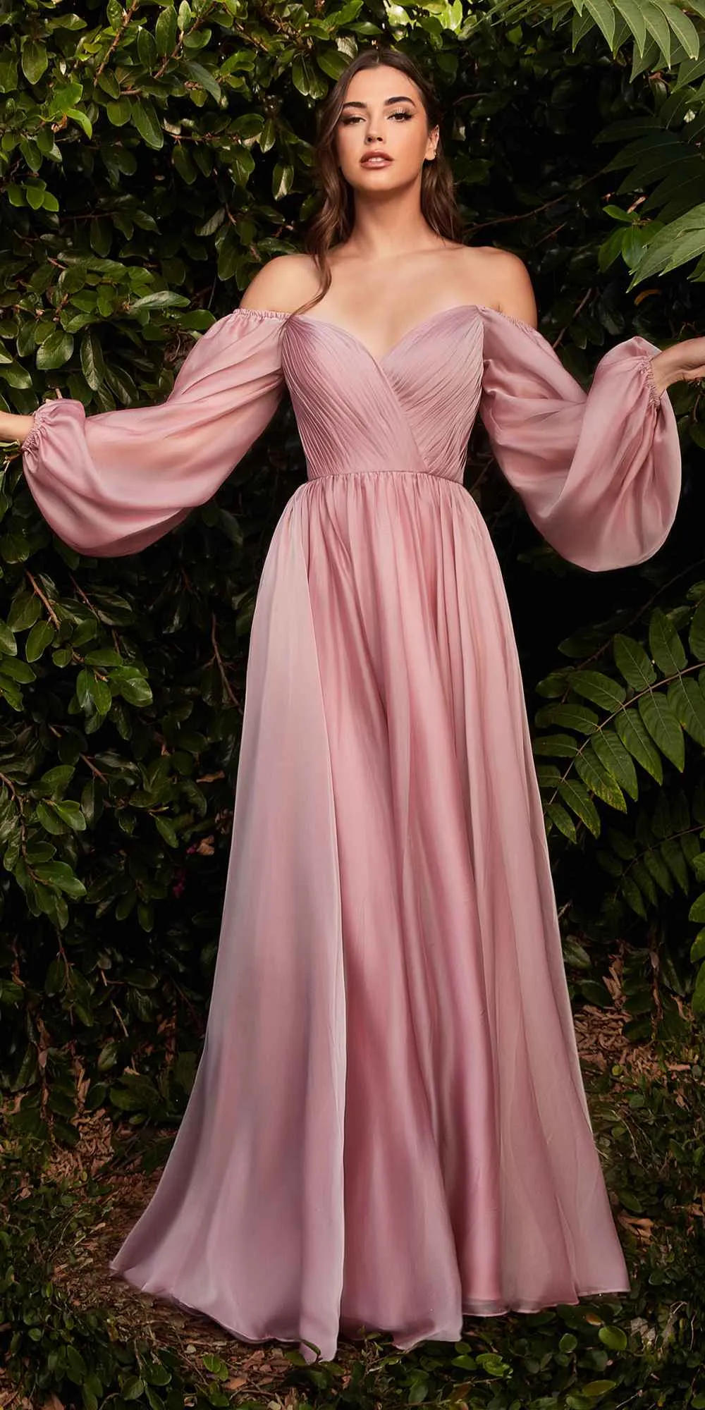Cinderella Divine CD243 Long Sleeve A-Line Dress