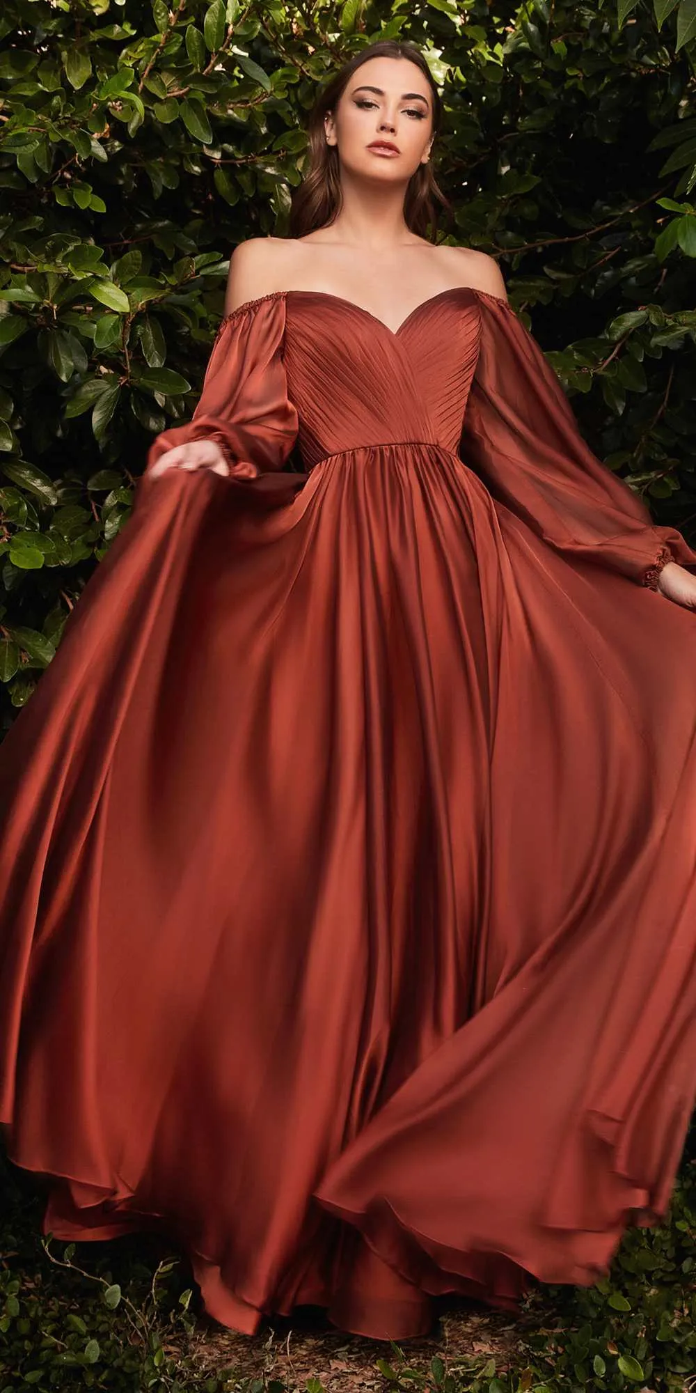 Cinderella Divine CD243 Long Sleeve A-Line Dress