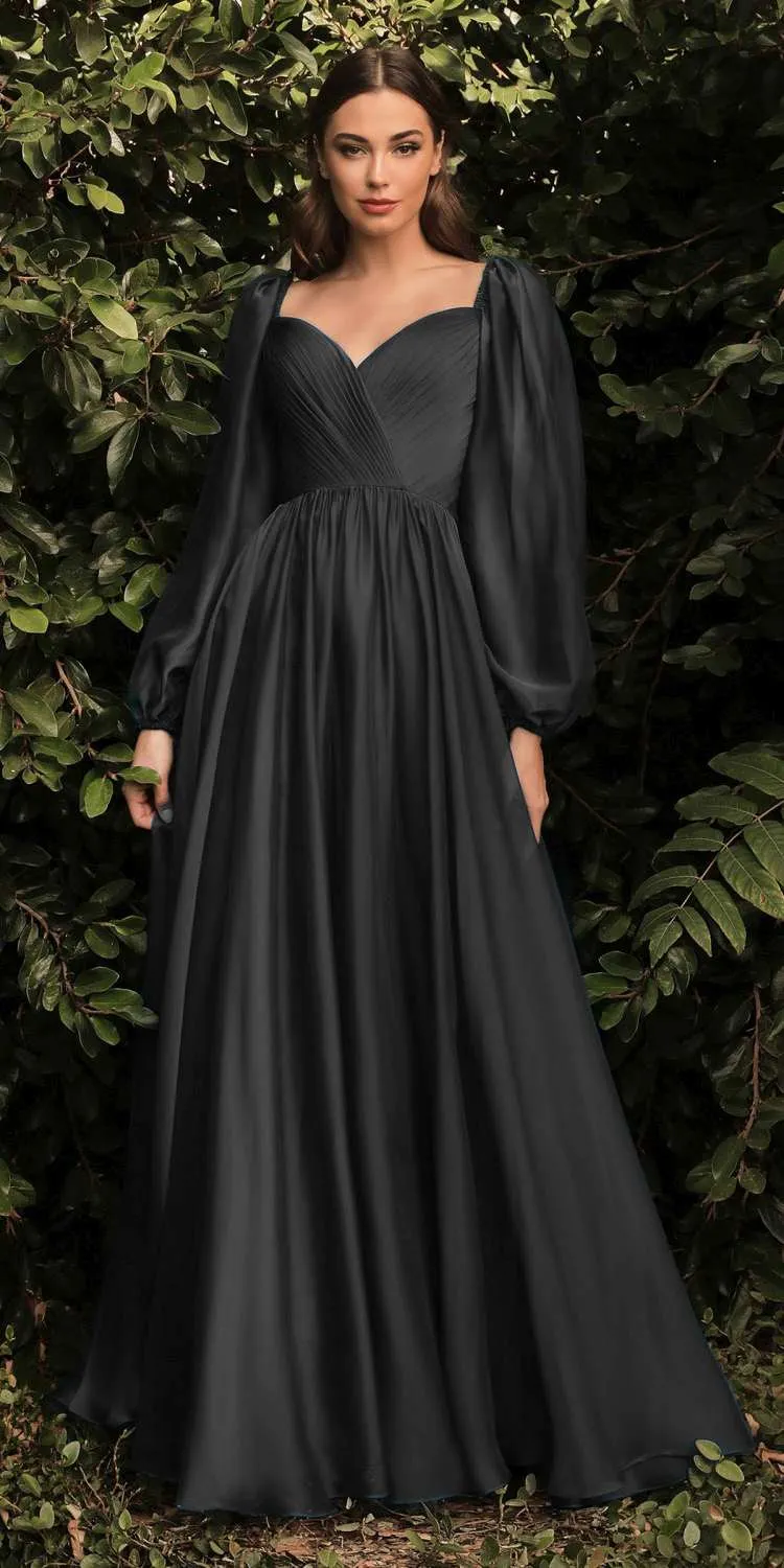 Cinderella Divine CD243 Long Sleeve A-Line Dress