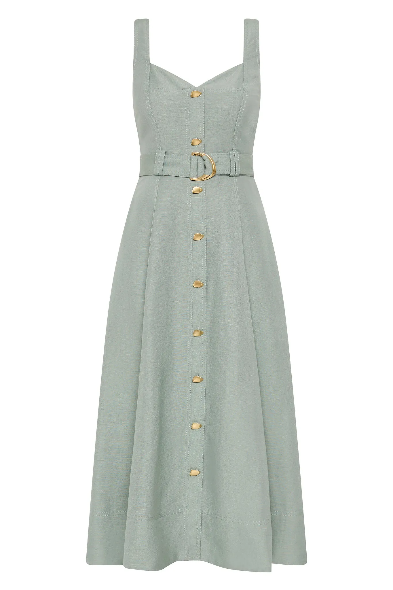 Clay Belted Midi Dress