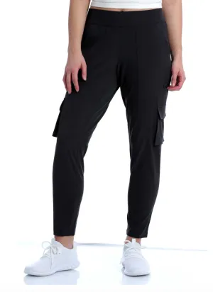 CLMJU7884001-M-Black Pants Womens Cinch Athletic