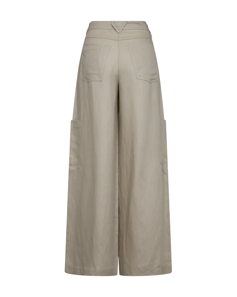 CMNATULI - LINEN PANTS IN BEIGE