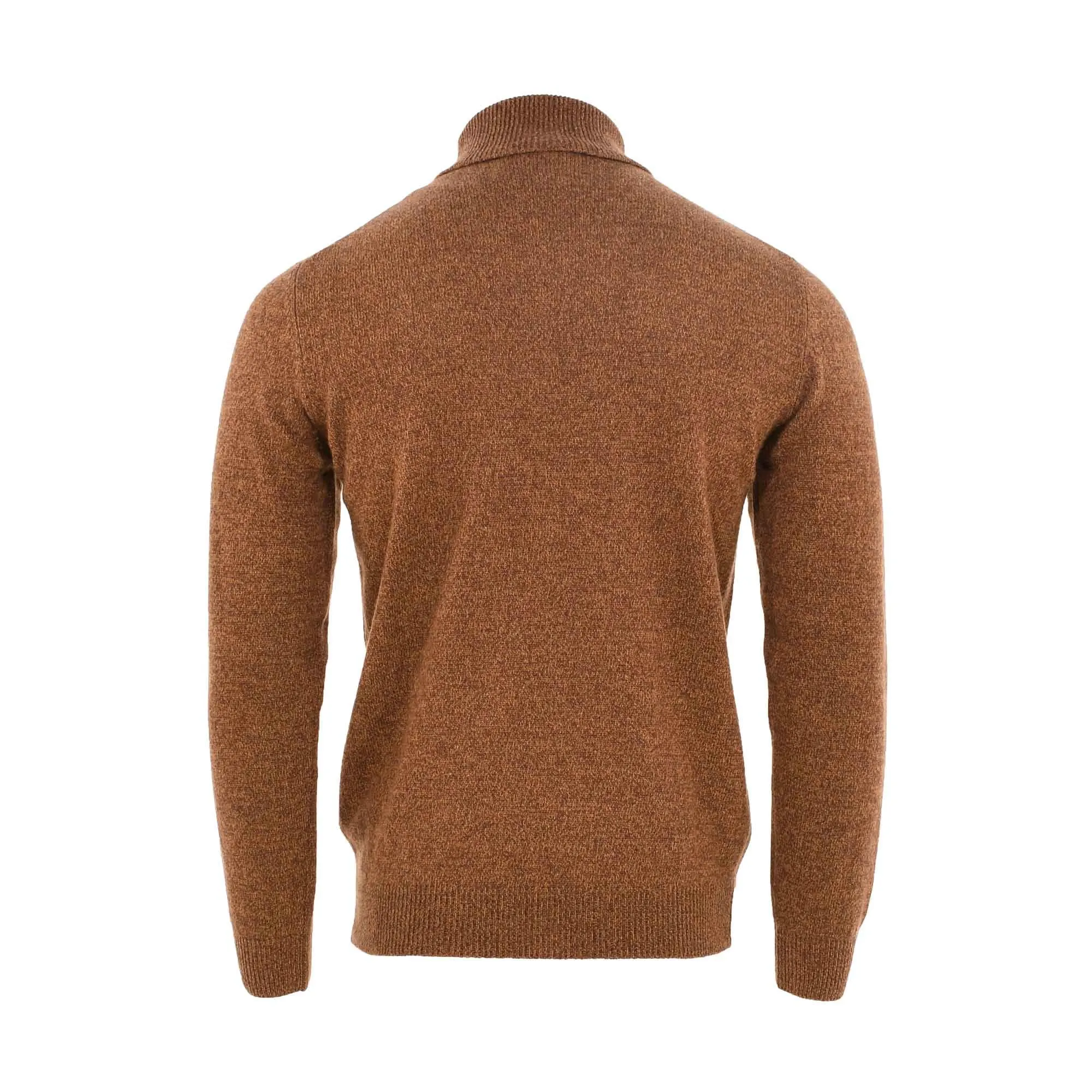 Corneliani Turtle Neck Cinnamon Brown Sweater For Men