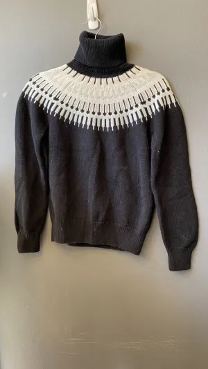 Cotton Cashmere Fairisle Turtleneck