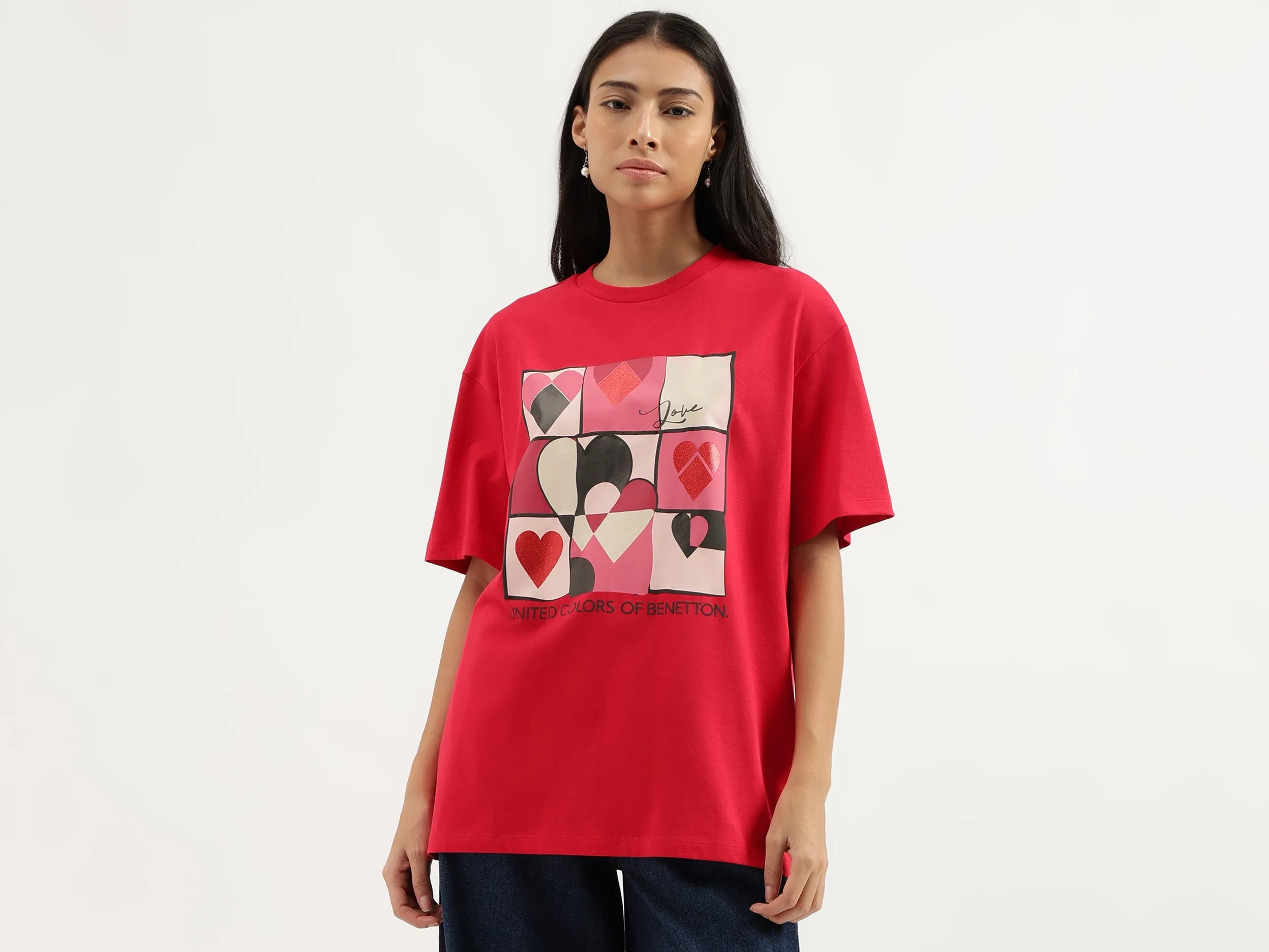 Crew Neck Graphic T-Shirt