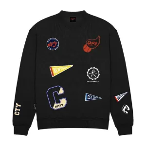 Cutty Beam Crew Neck Sweater - Black
