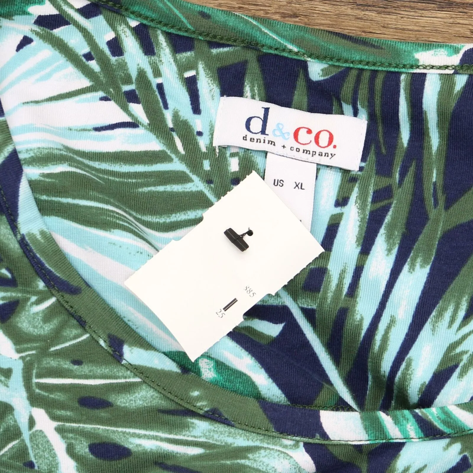 Denim & Co. Printed Jersey Sleeveless Midi Dress With Shrug