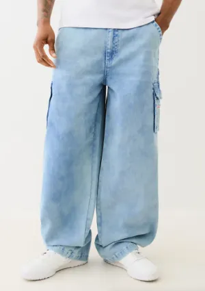 DENIM BIG T UTILITY CARGO PANT