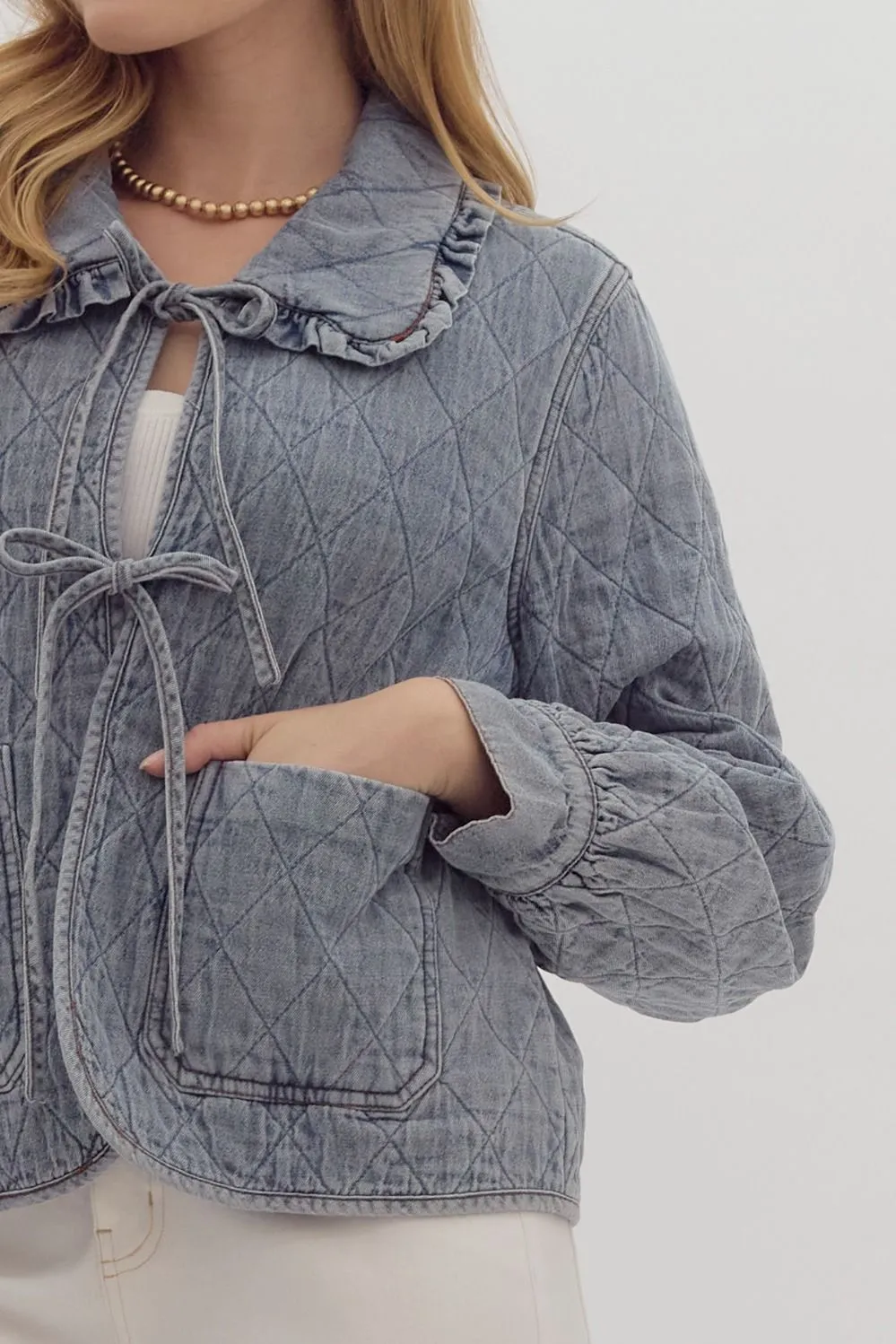 Denim Quilted Jacket