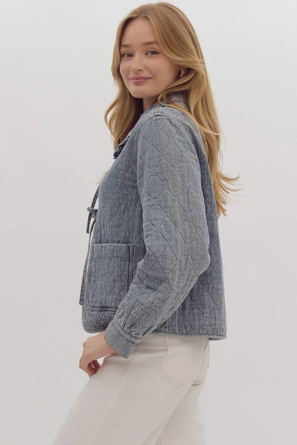 Denim Quilted Jacket