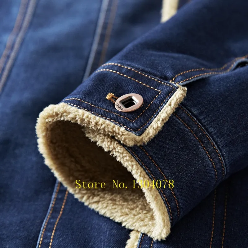 DENIM SHEEPSKIN JACKET