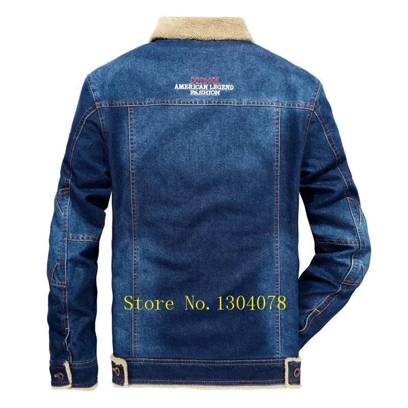 DENIM SHEEPSKIN JACKET