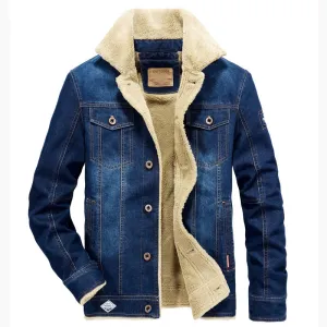 DENIM SHEEPSKIN JACKET