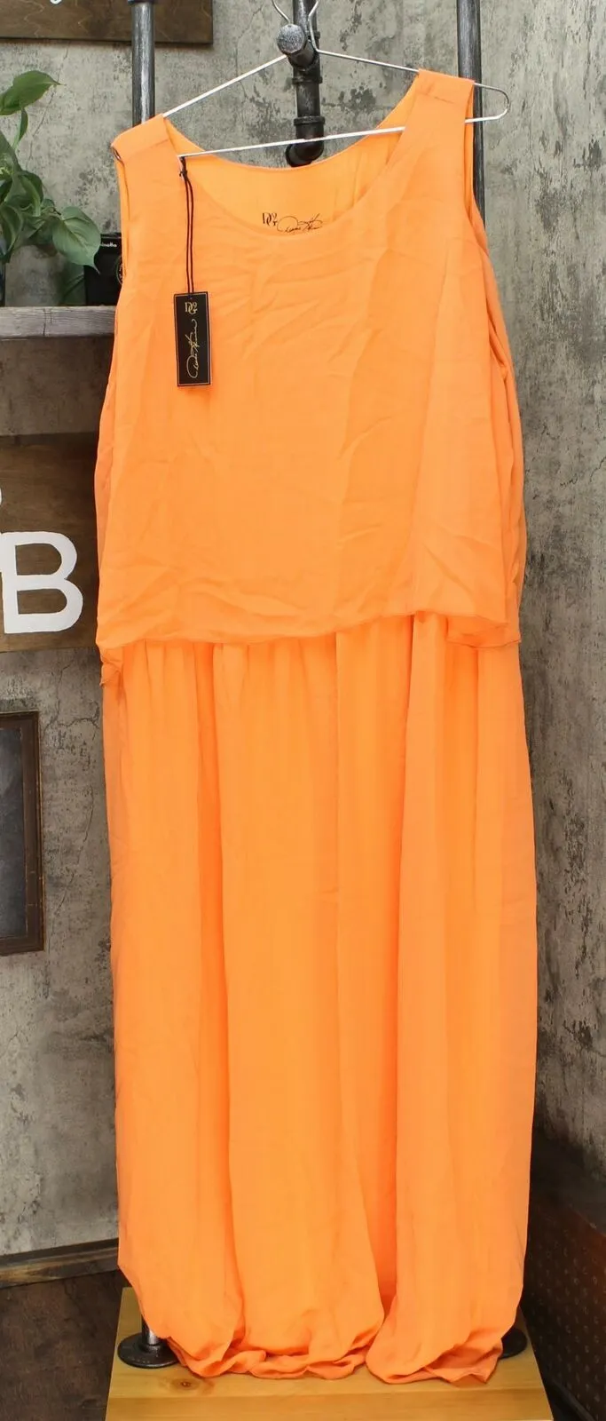 DG2 by Diane Gilman Women's Plus Size Easy Tank Maxi Dress