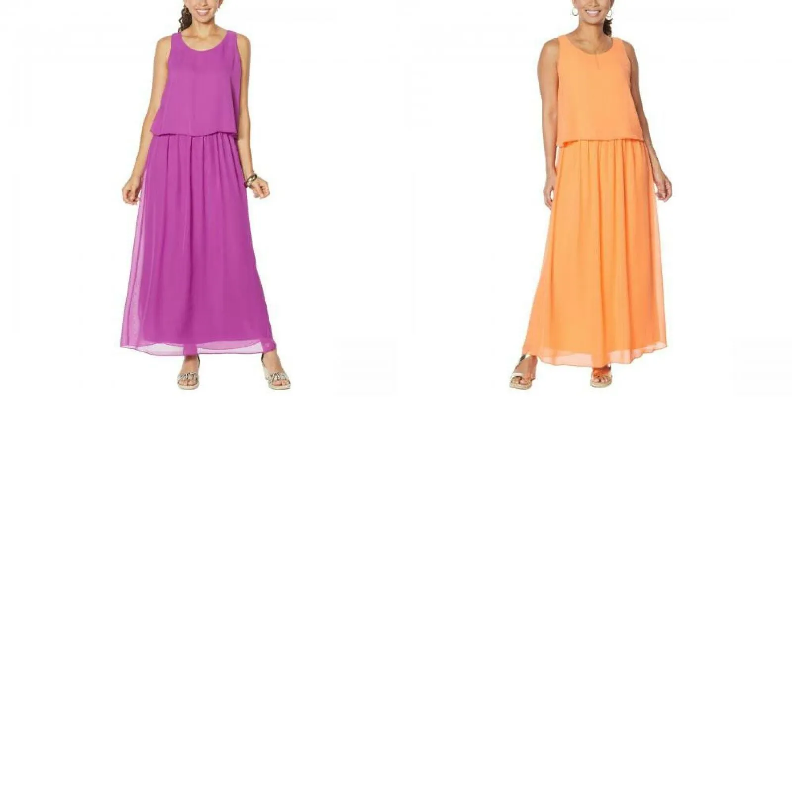 DG2 by Diane Gilman Women's Plus Size Easy Tank Maxi Dress