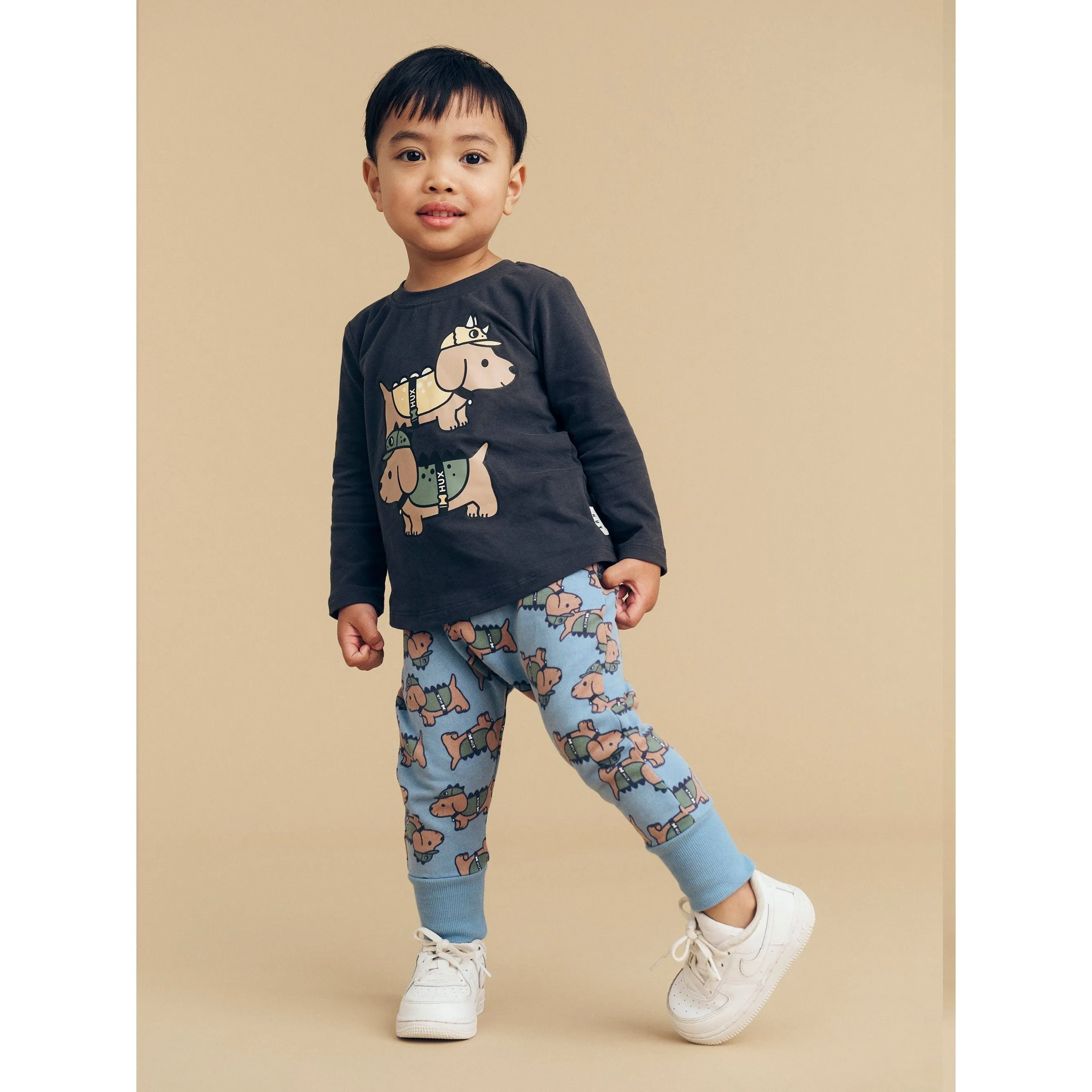 Dino Dog Drop Crotch Pant Mountain Blue