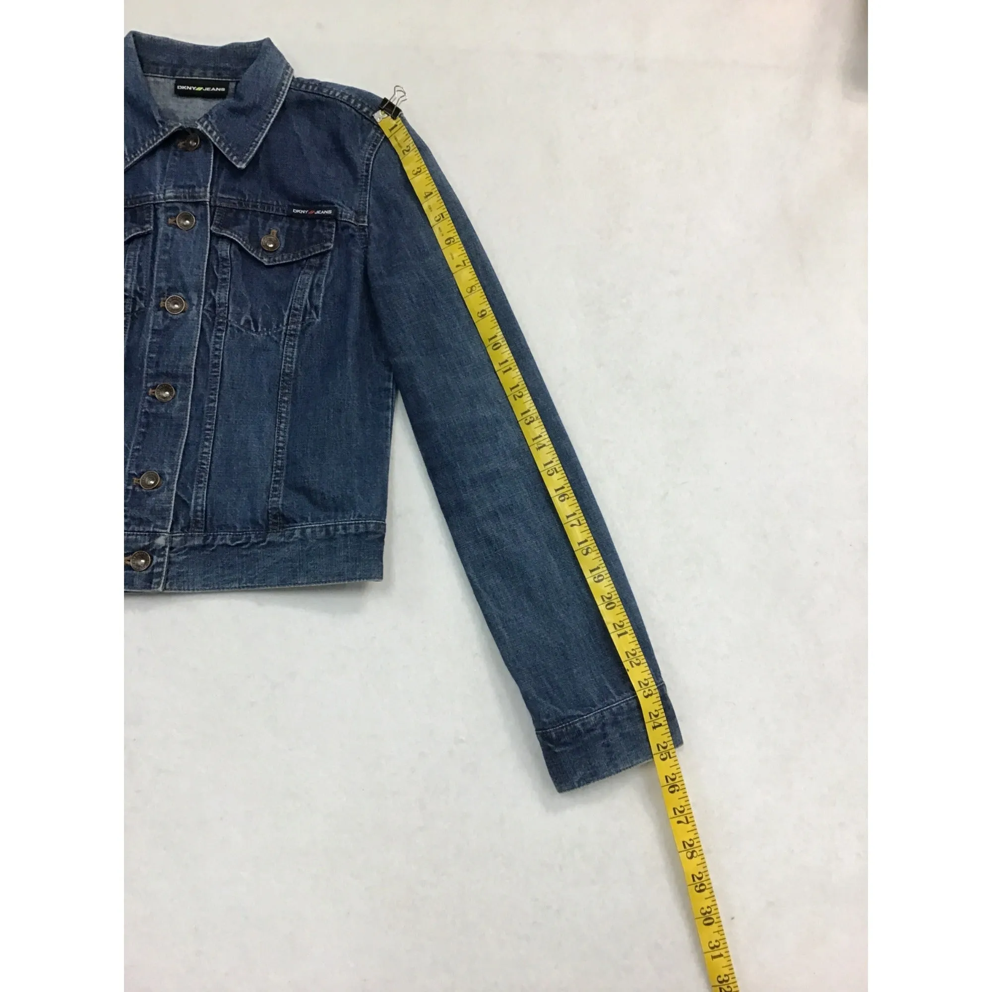 DKNY Jeans Cropped Jean Jacket