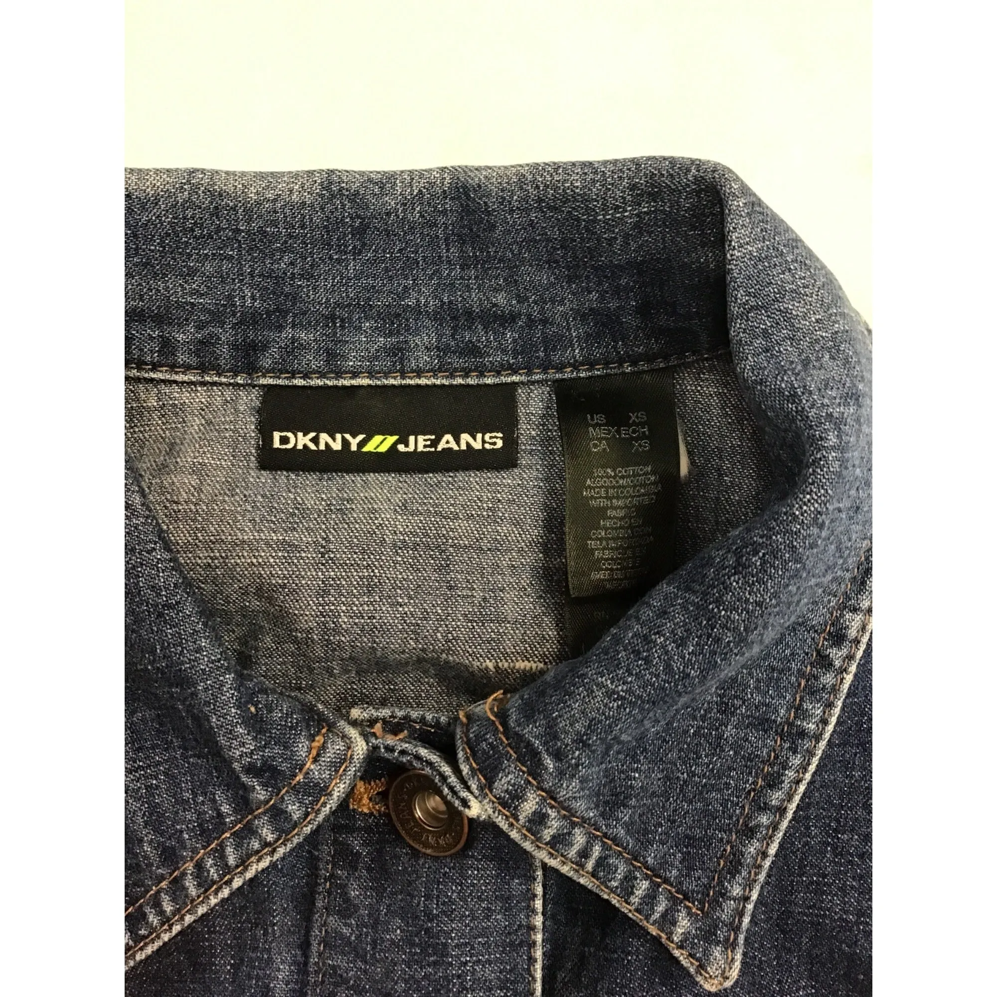 DKNY Jeans Cropped Jean Jacket