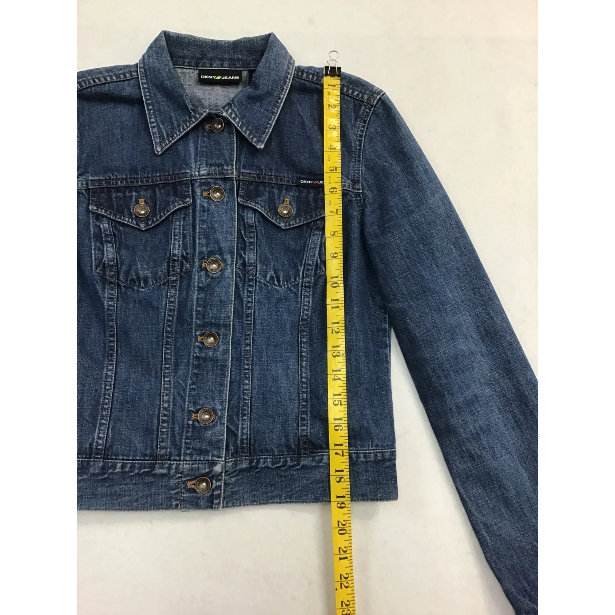 DKNY Jeans Cropped Jean Jacket