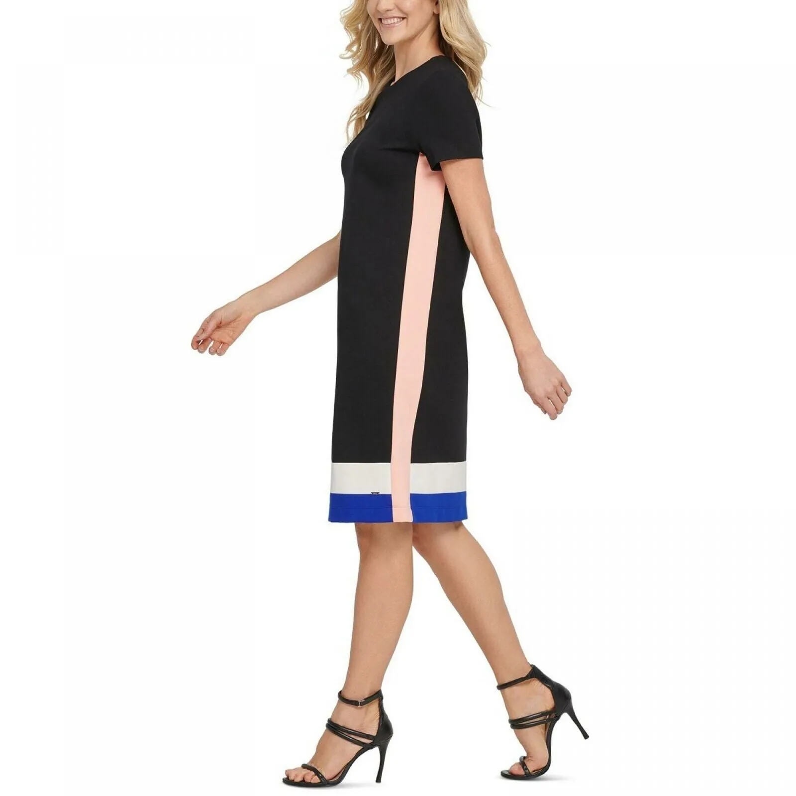 DKNY Women's Colorblock T-Shirt Dress