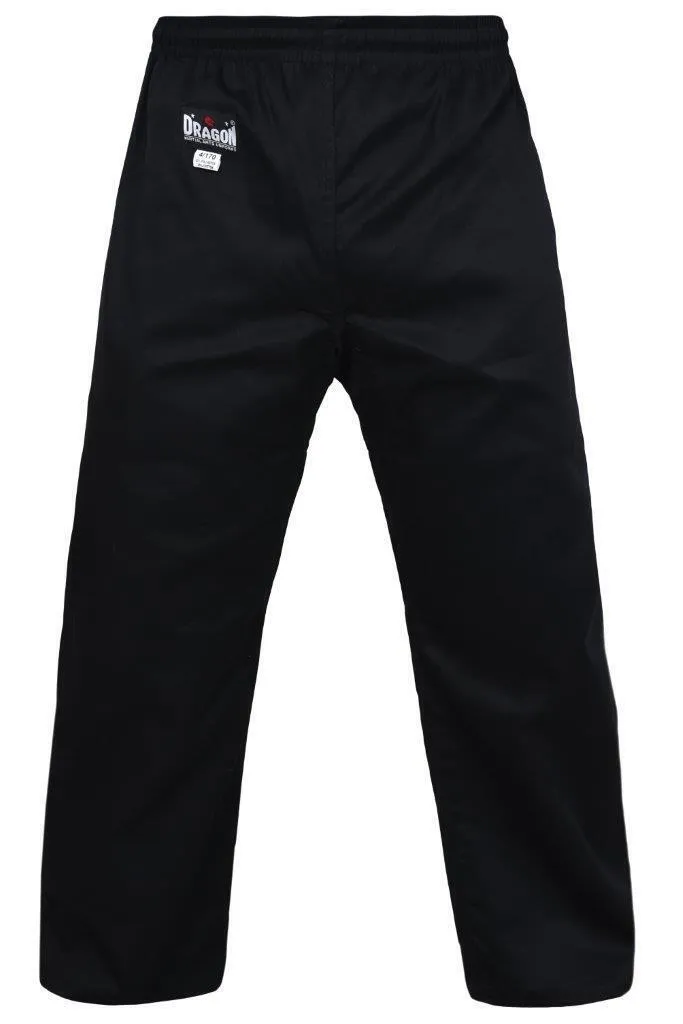 Dragon GI Martial Arts Pants | Black [8oz]
