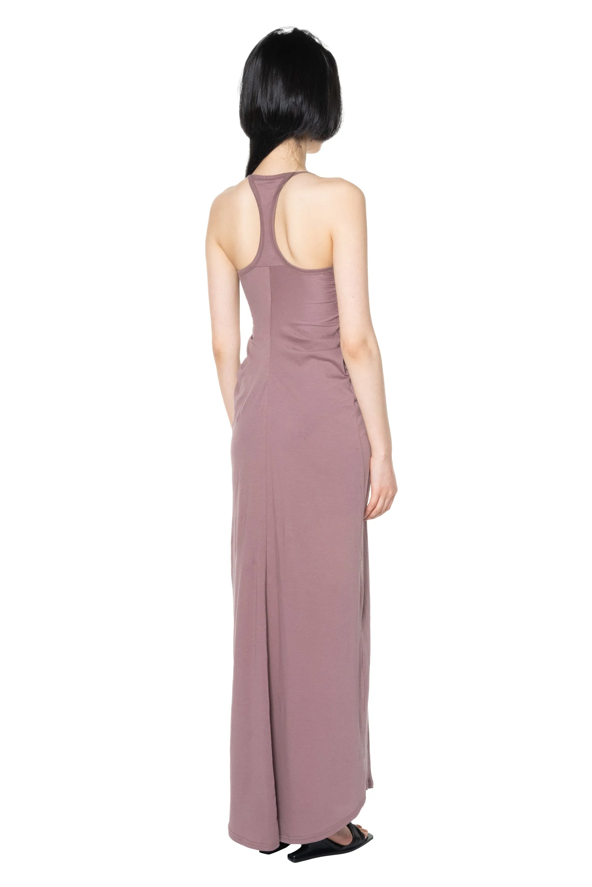 Draped Jersey Tank Dress