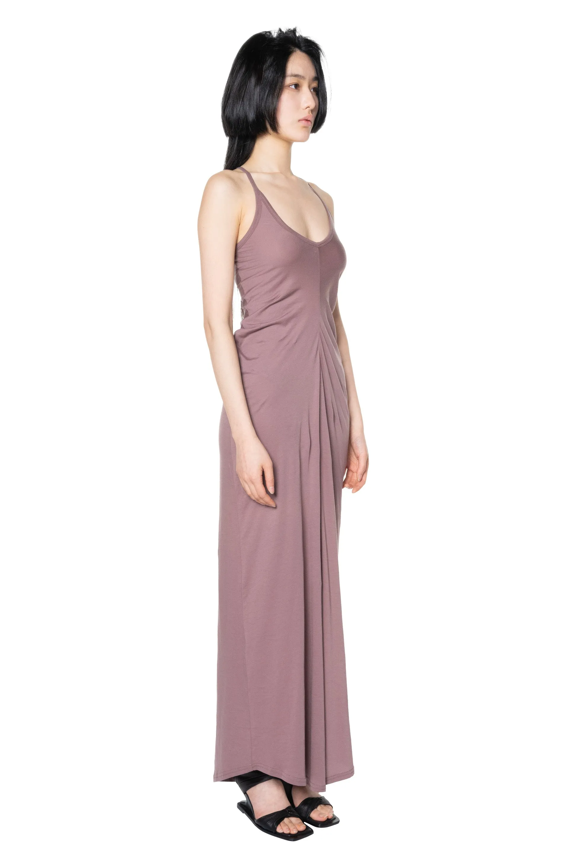 Draped Jersey Tank Dress