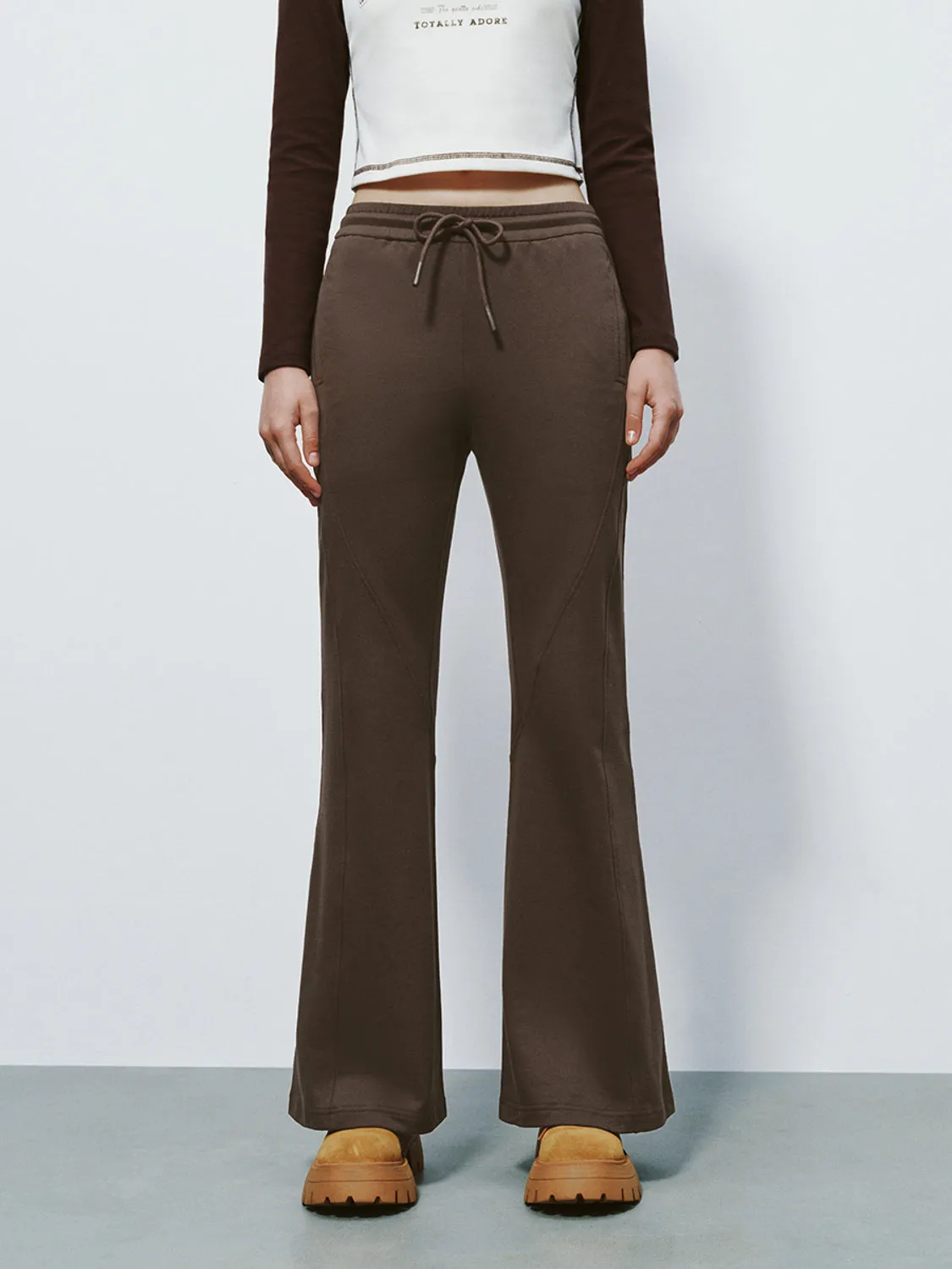 Drawstring Flare Pants