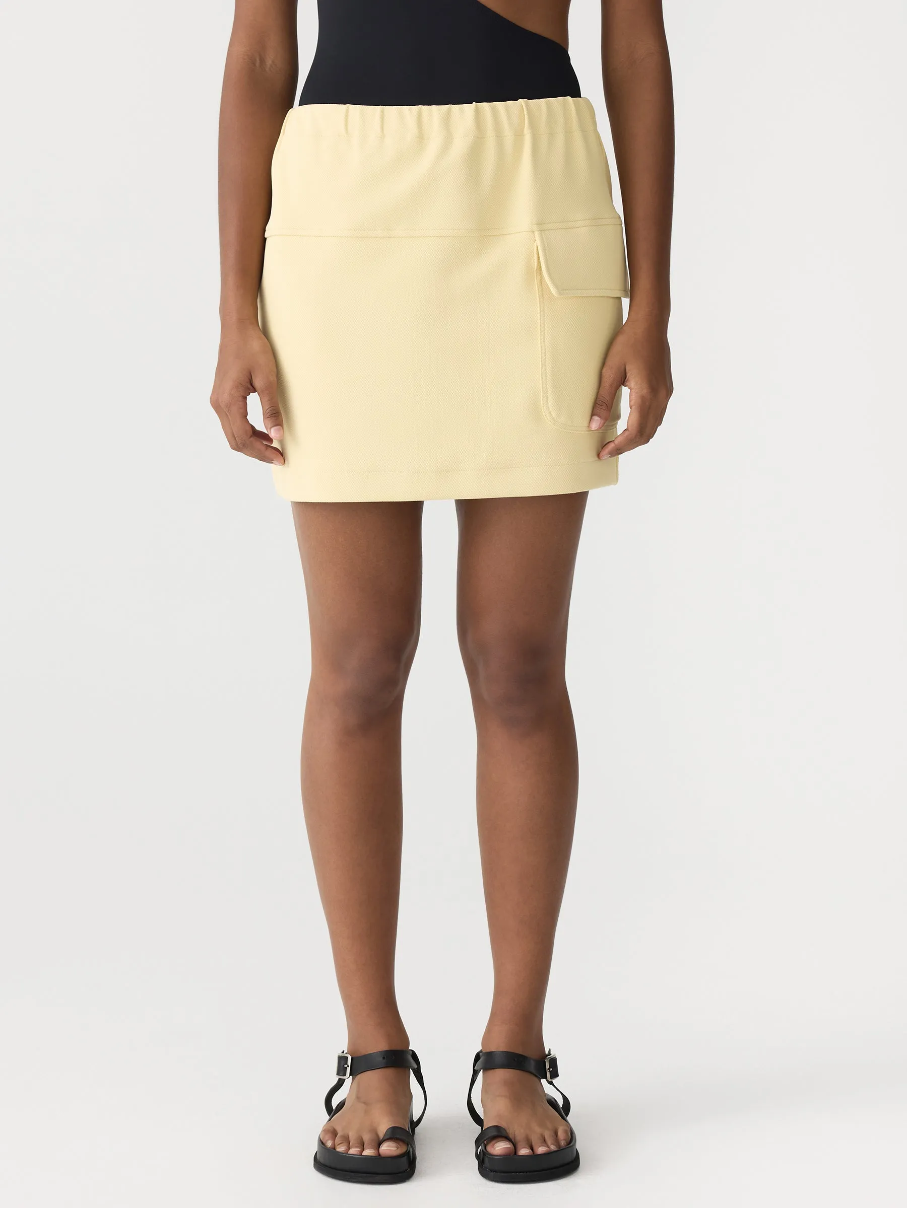 Drawstring Pocket Mini Skirt