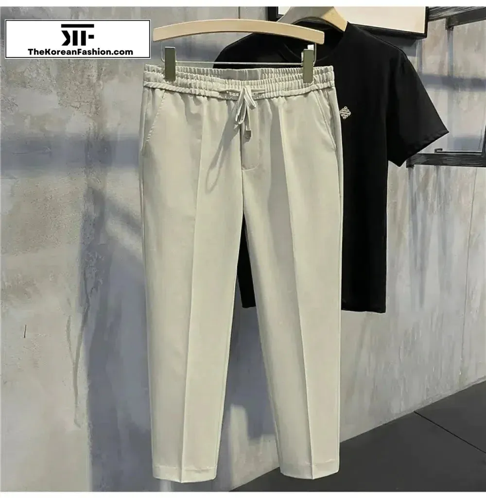 Drawstring Suit Pants