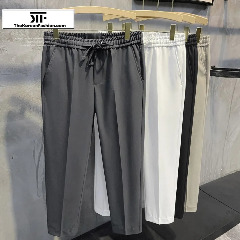 Drawstring Suit Pants