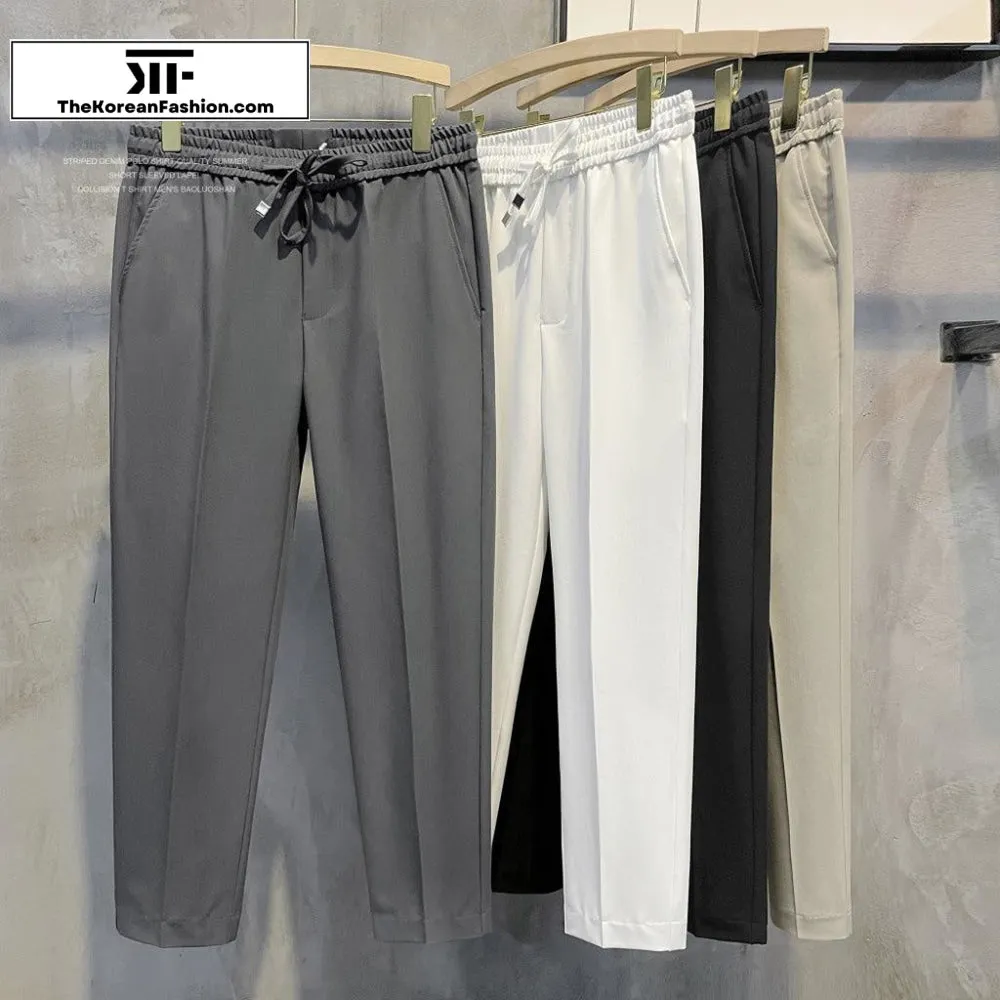 Drawstring Suit Pants