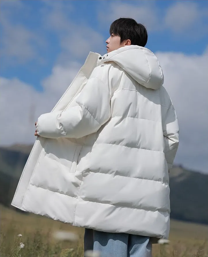 Durable Water-resistant Puffer Coat in Solid Color