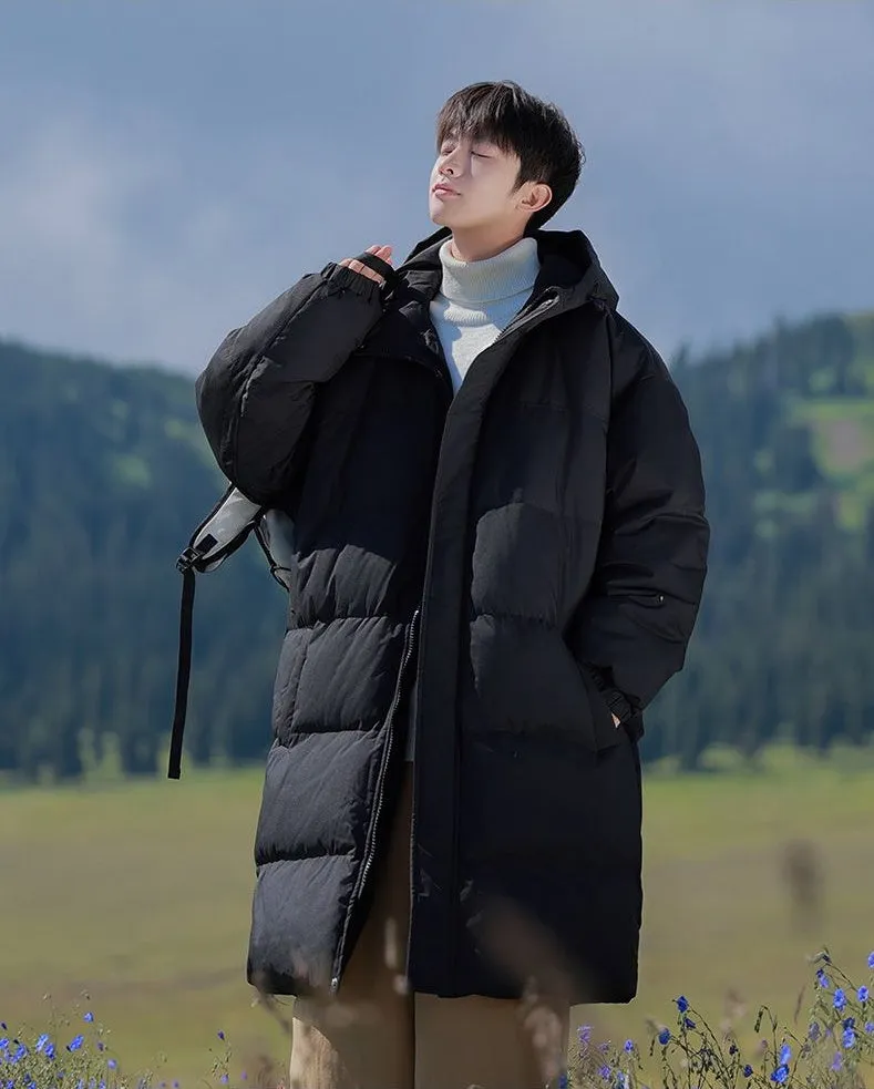 Durable Water-resistant Puffer Coat in Solid Color